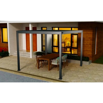 Kerti pergola MIRADOR 88 Basic 3 x 3m antracit